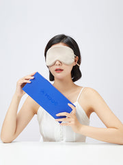 Solid Color Adjustable Drawstring Silk Sleep Mask