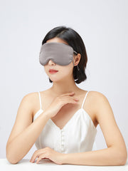 Solid Color Adjustable Drawstring Silk Sleep Mask