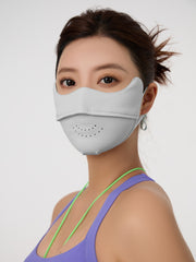 MDOG Patchwork Breathable Ice Silk Sunscreen Face Mask UPF200+