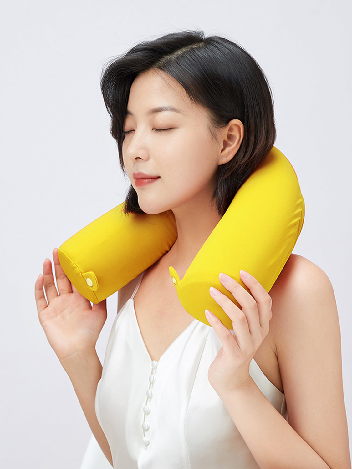 MDOG U-shaped Ice Silk Memory Foam Travel Pillow