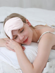 MDOG Solid Color Adjustable Drawstring Silk Sleep Mask