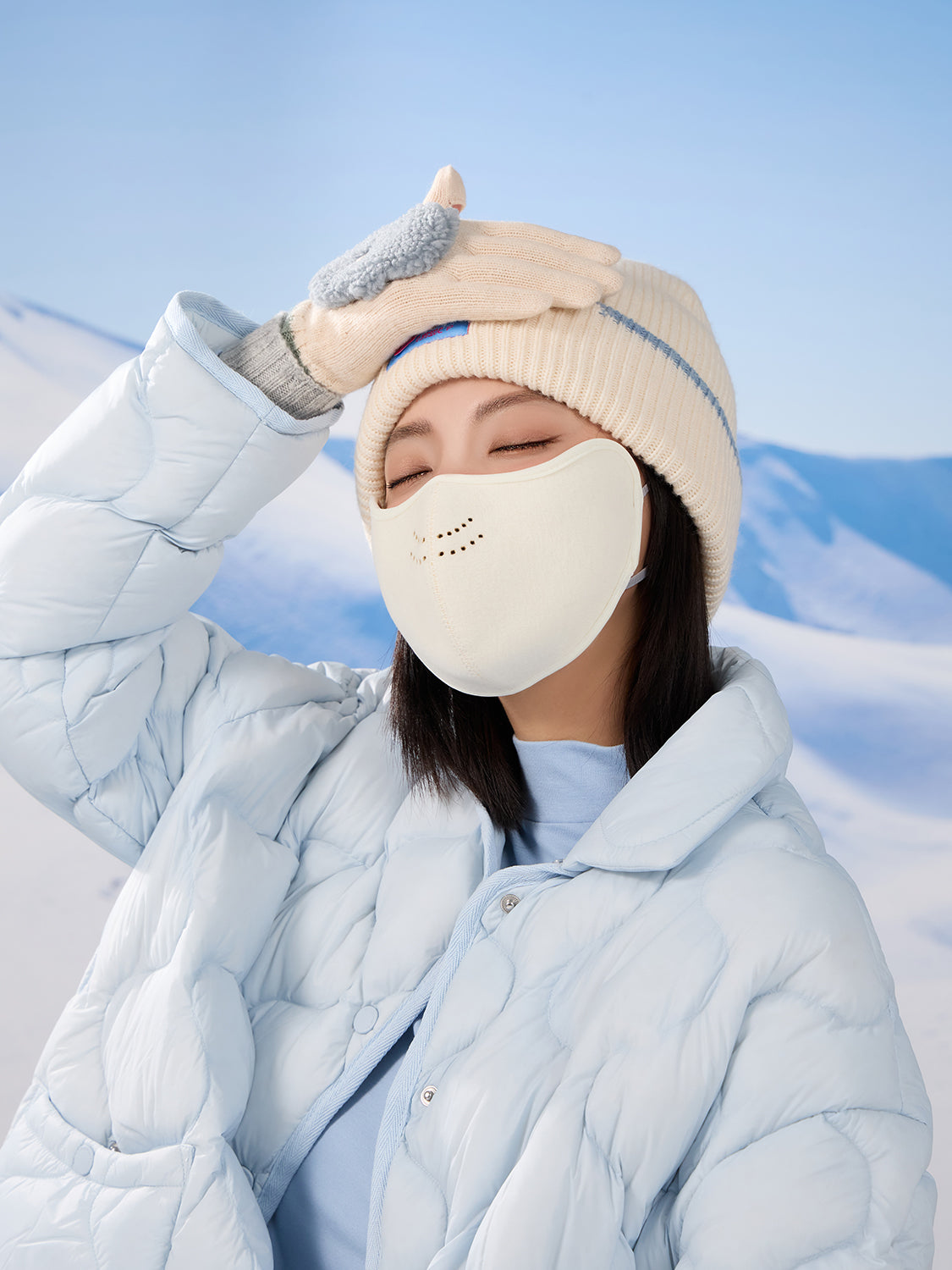 MDOG Breathable Windproof Fleece Mask Winter for Men Women UPF50+